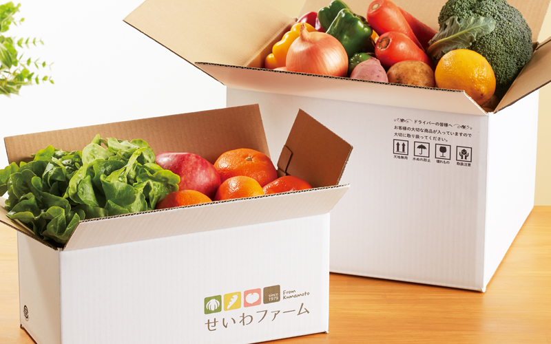 既製品のダンボールにデジタルカラープリント