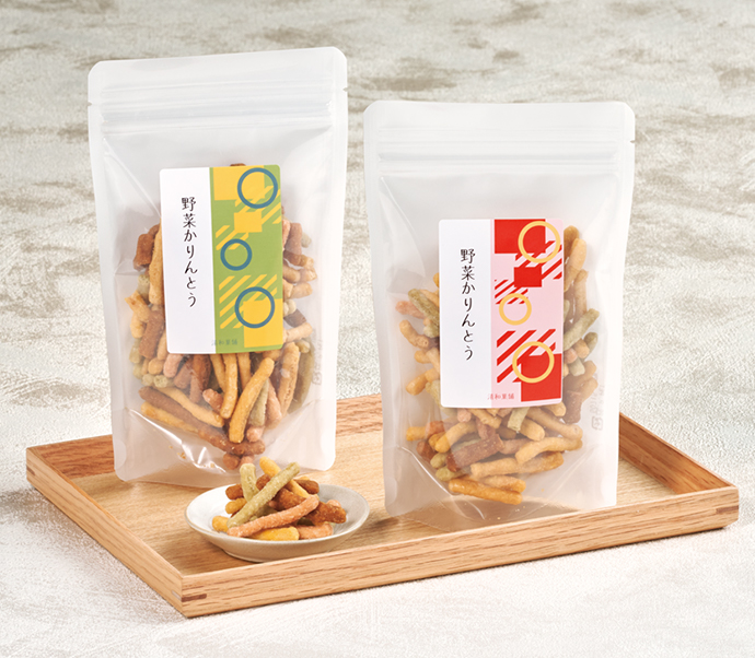 チャック付クリア白スタンド袋
