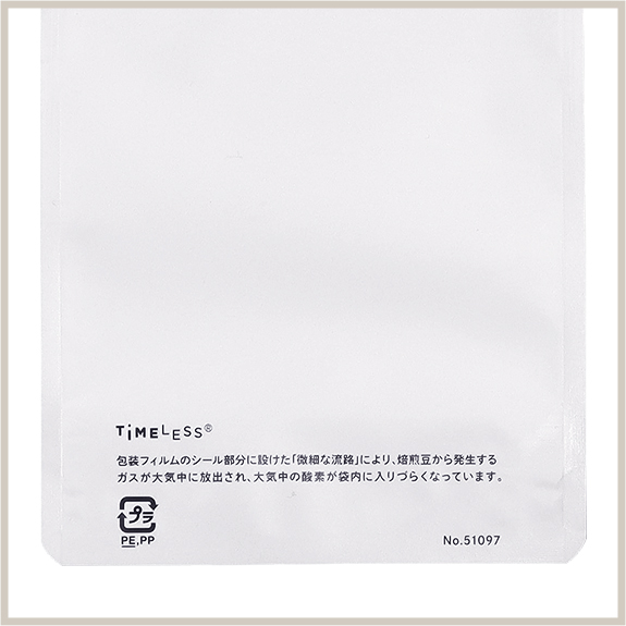 裏面にTiMELESS機能の説明があります