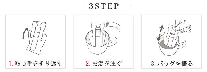 ディップスタイル珈琲手順