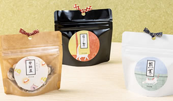 チャック付 スタンド袋 穴あき