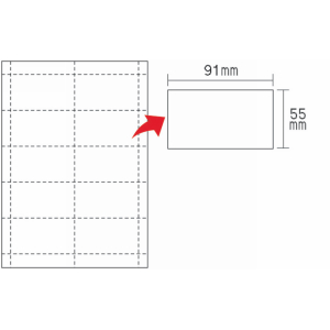 無地カード名刺サイズ 10面 10シート ラベル印刷net