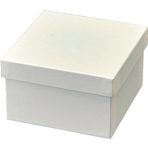 発送できる箱 梱包材 宅配サイズ60 商品No.55411 貼り箱 白 115×115×70
