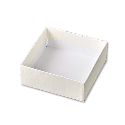 発送できる箱 梱包材 宅配サイズ60 商品No.55528 底(貼り箱タイプ) 白 80×80×30
