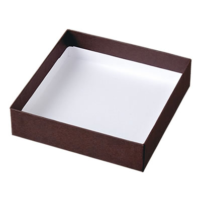 底(貼り箱タイプ) 茶 120×120×30: ギフトボックス・外箱｜包装資材