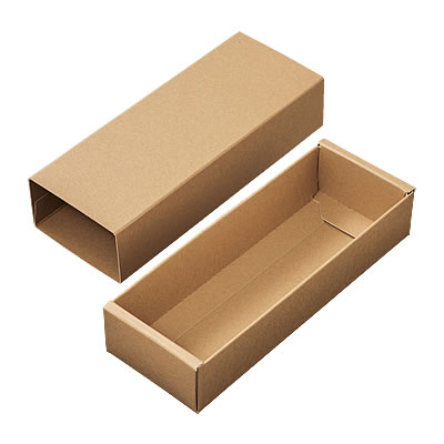 発送できる箱 梱包材 宅配サイズ60 商品No.55633 スリーブケース クラフト 165×62×34