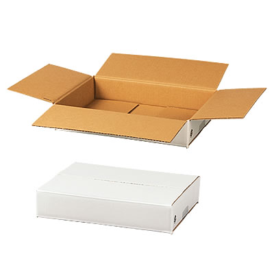 発送できる箱 梱包材 宅配サイズ60 商品No.55661 ケースA式 白60サイズ305×225×60