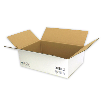 発送できる箱 梱包材 宅配サイズ80 商品No.55678 ケースＡ式撥水白80サイズ320×210×105