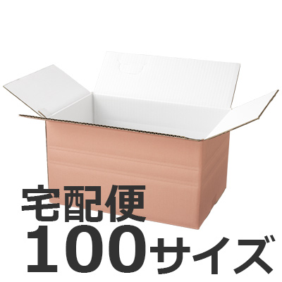 発送できる箱 梱包材 宅配サイズ100 商品No.55698 ケースＡ式ピンク100サイズ420×280×236