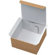 ゆうパックで発送できる箱 梱包材 商品No.55226 ケースN式 茶 180×180×100