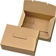 ゆうパックで発送できる箱 梱包材 商品No.55436 高さ2段階ケース 茶 290×200×100