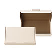 ゆうパックで発送できる箱 梱包材 商品No.55665 ケースN式 クリーム×茶 235×135×45