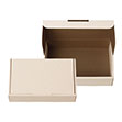 ゆうパックで発送できる箱 梱包材 商品No.55667 ケースN式 クリーム×茶 215×130×65